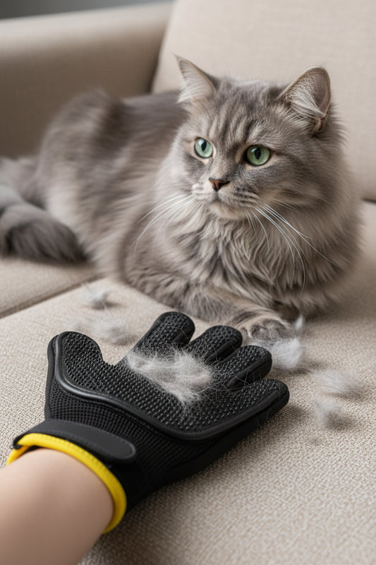 Premium Pet Hair Removal Gloves for Dogs & Cats